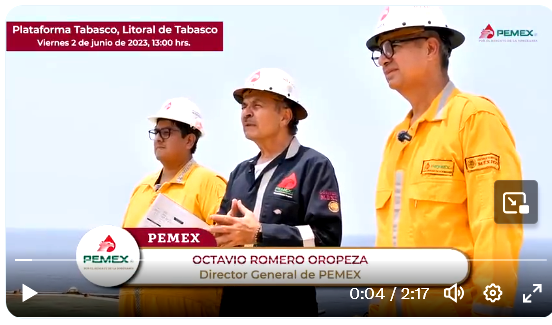 Pemex ahorra 3,600 mdp en lodos y estima dos mil millones de barriles de petróleo en Litoral de Tabasco