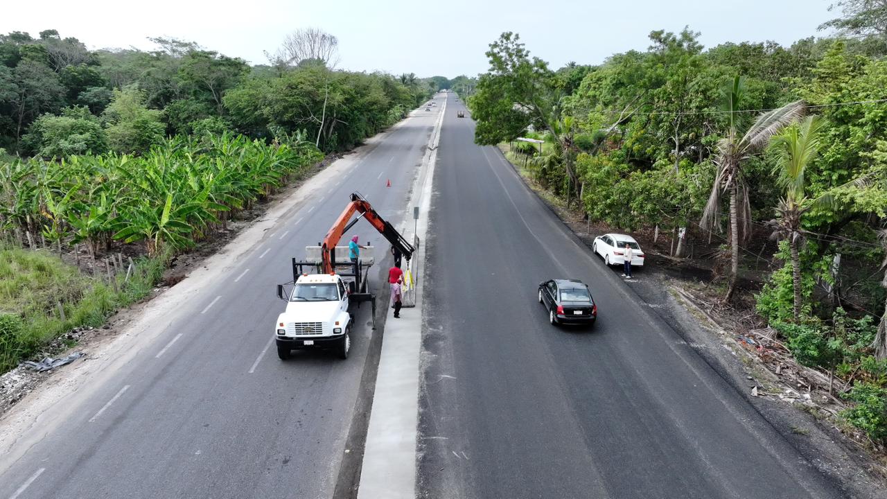 Obras en la autopista Reforma-Dos Bocas reducen tiempos de traslado en Tabasco