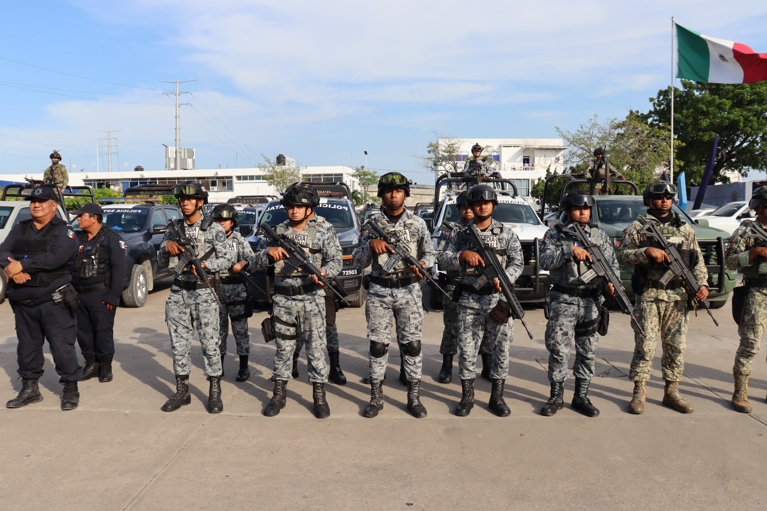 Refuerzan seguridad en Centro con operativo interinstitucional “Tabasco Seguro”
