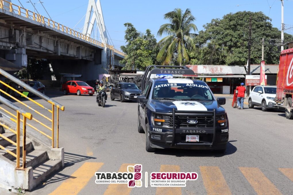 Refuerza SSPC seguridad con Operativo ‘Villahermosa Segura’ en puntos estratégicos de la capital