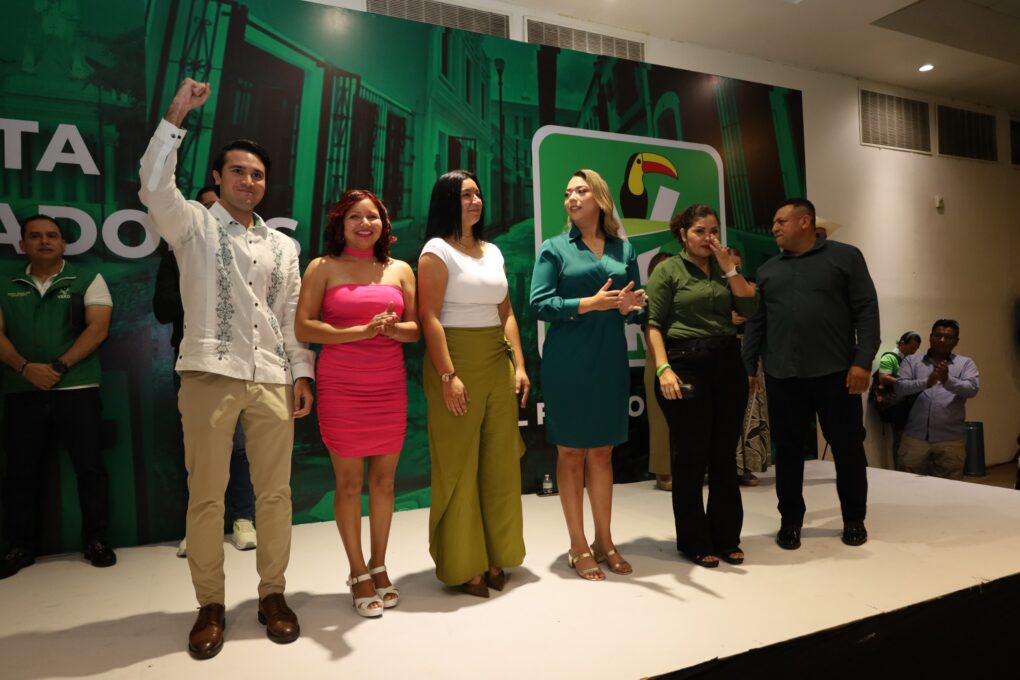 PVEM fortalece su estructura territorial en Centro con toma de protesta de coordinadores distritales