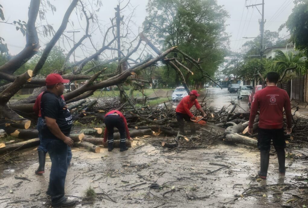 Frente Frío No. 41 deja afectaciones en seis municipios de Tabasco; habilitan refugio temporal en Nacajuca