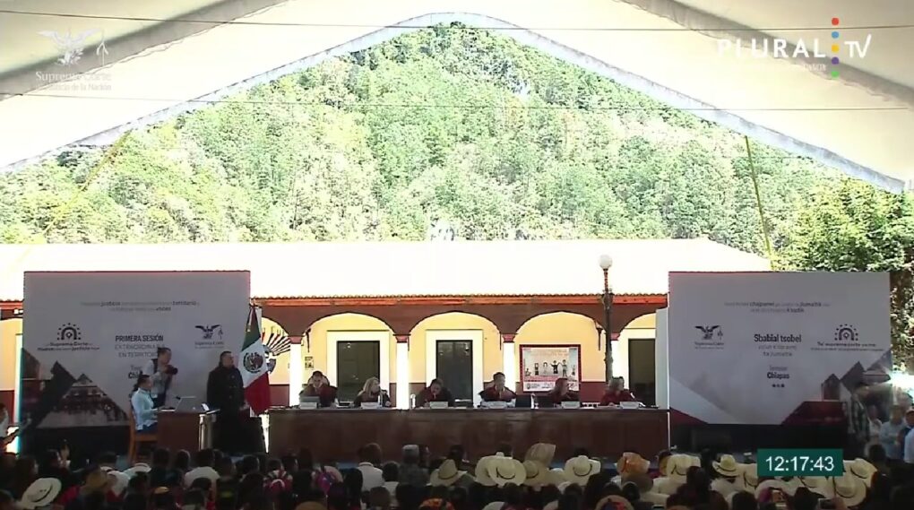 Chiapas marca precedente: la Suprema Corte sesiona por primera vez fuera de la capital, en Tenejapa