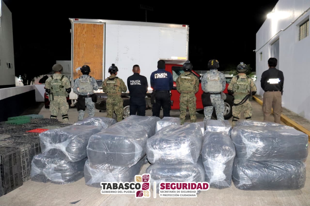 Estrategia de seguridad en Tabasco logra desarticular seis células delictivas y más de 160 detenciones