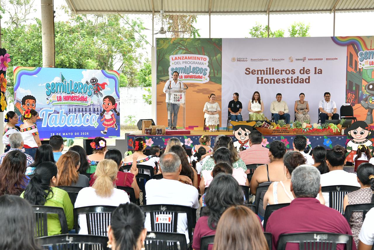 Lanza Tabasco programa “Semilleros de la Honestidad”, para fortalecer valores en la niñez…