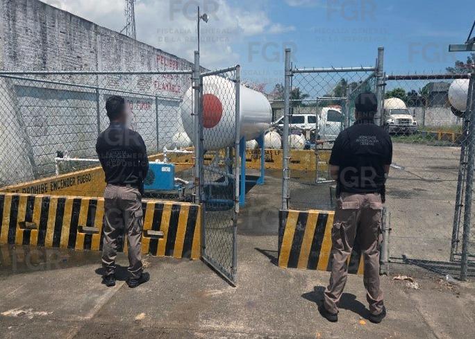 Asegura FGR casi 12 mil litros de gas LP y detiene a una persona en cateo en Tuxpan, Veracruz