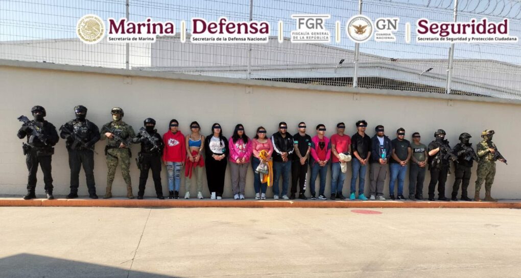 Golpe al CJNG en Veracruz: detienen a 14 presuntos integrantes y rescatan a una víctima de secuestro