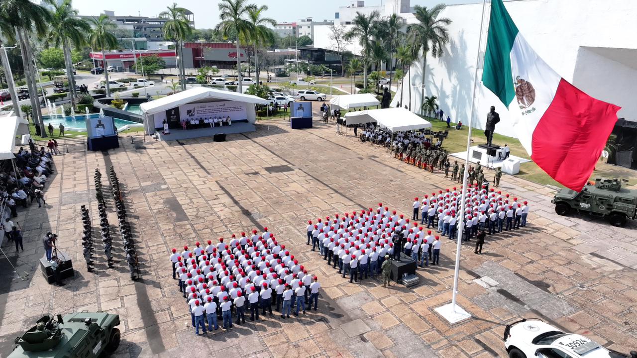 Conmemoran en Tabasco el 164 aniversario de la Batalla de Puebla y realizan protesta del SMN