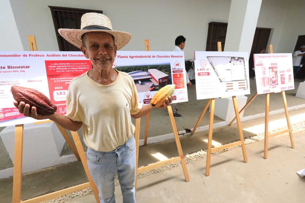 Cacao tabasqueño, punta de lanza con la fábrica de Chocolate Bienestar; productores se alistan para participar en el proyecto…