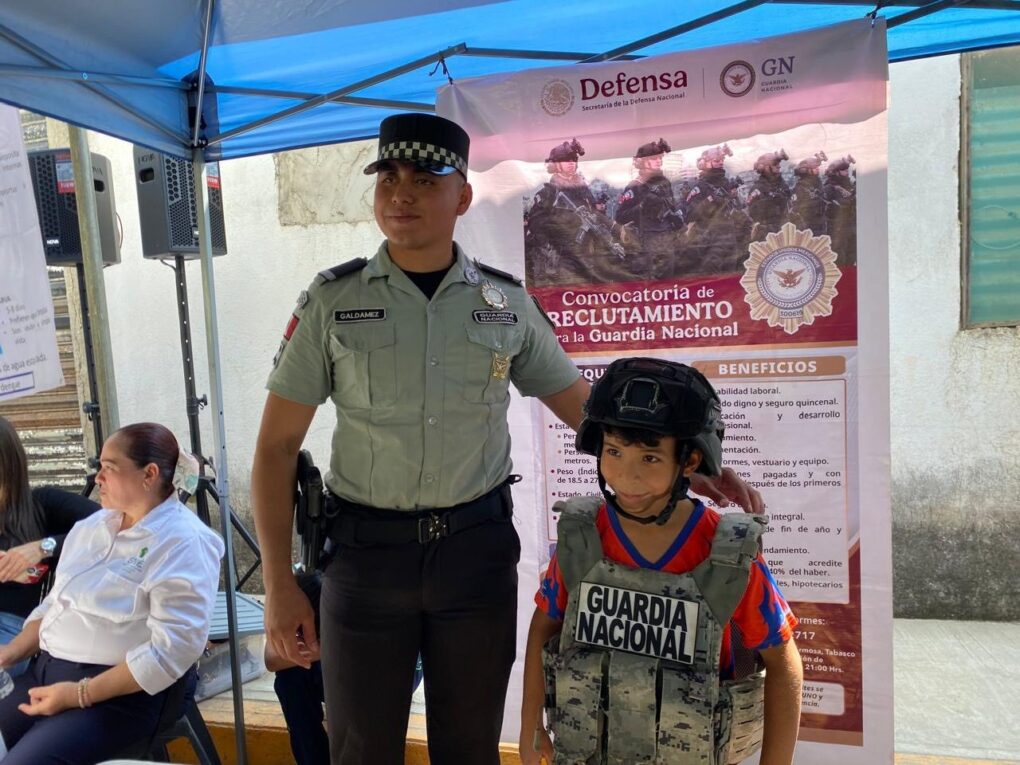 Guardia Nacional refuerza acciones de proximidad social en comunidades y escuelas de Tabasco
