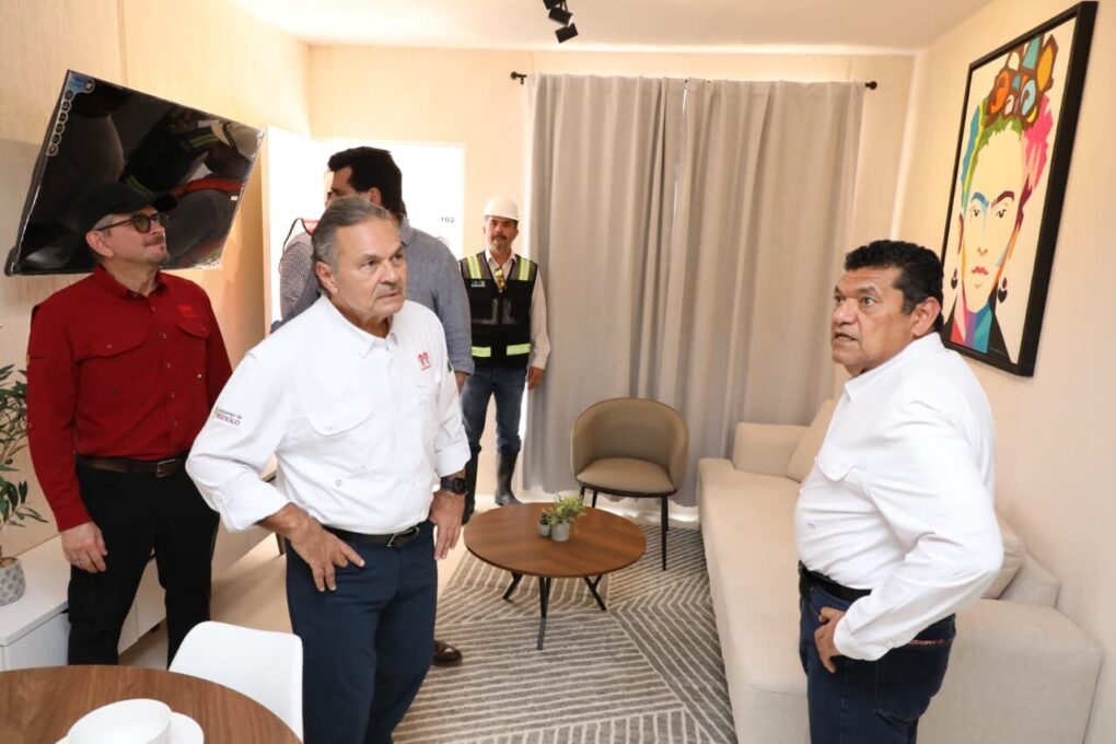 Construcción de 13 mil viviendas del Infonavit en Centro avanza conforme a lo programado con el impulso del Gobierno de México, constatan Javier May y Octavio Romero