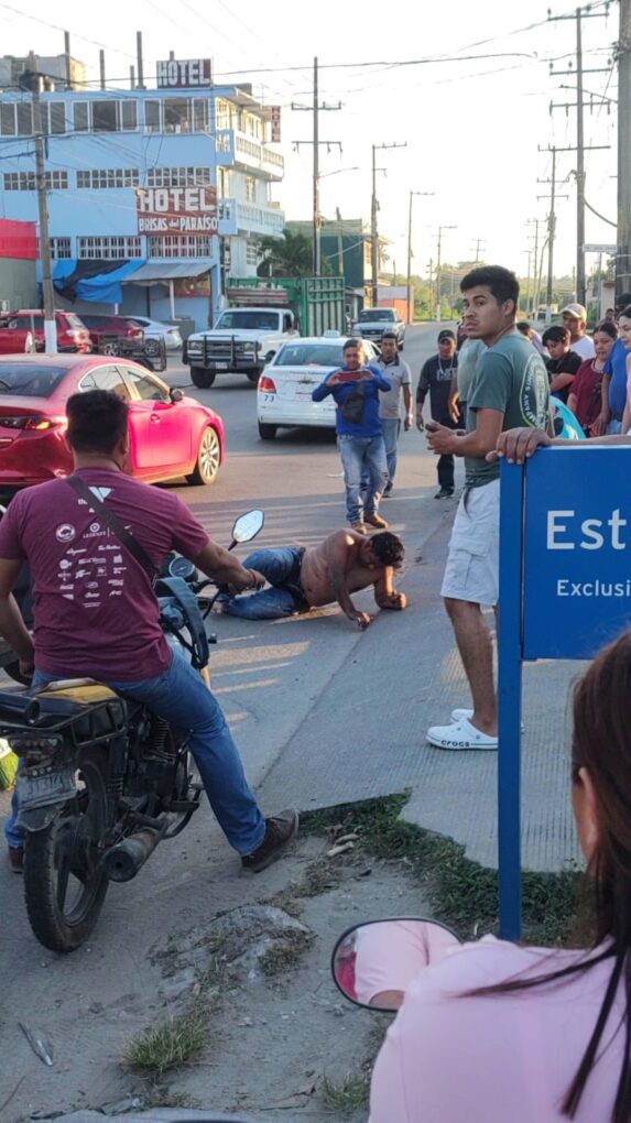 Abandonan a hombre herido de bala en el libramiento a Dos Bocas; despliegan mega operativo en Paraíso
