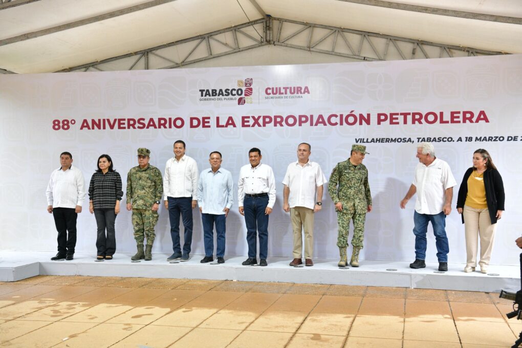 Desde Tabasco, reconocen legado histórico de Lázaro Cárdenas con la Expropiación Petrolera…